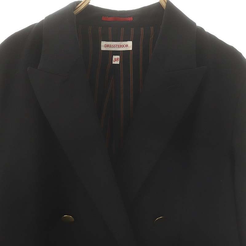 ドレステリア DRESSTERIOR ダブルブレストネイビーブレザー ジャケット