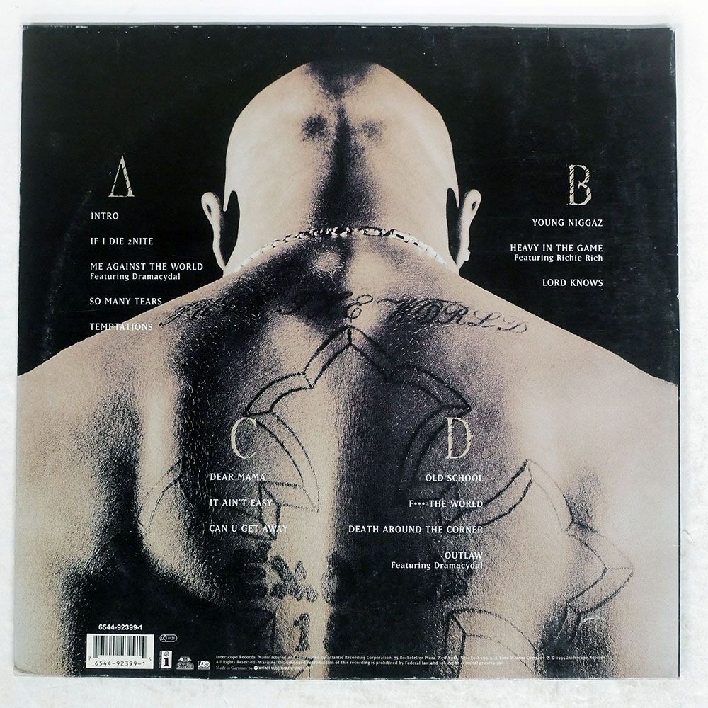 2PAC★ME AGAINST THE WORLD◆レコード盤 レコード】2PAC - ME AGAINST THE WORLD (SOUL POWER MIX) (RI