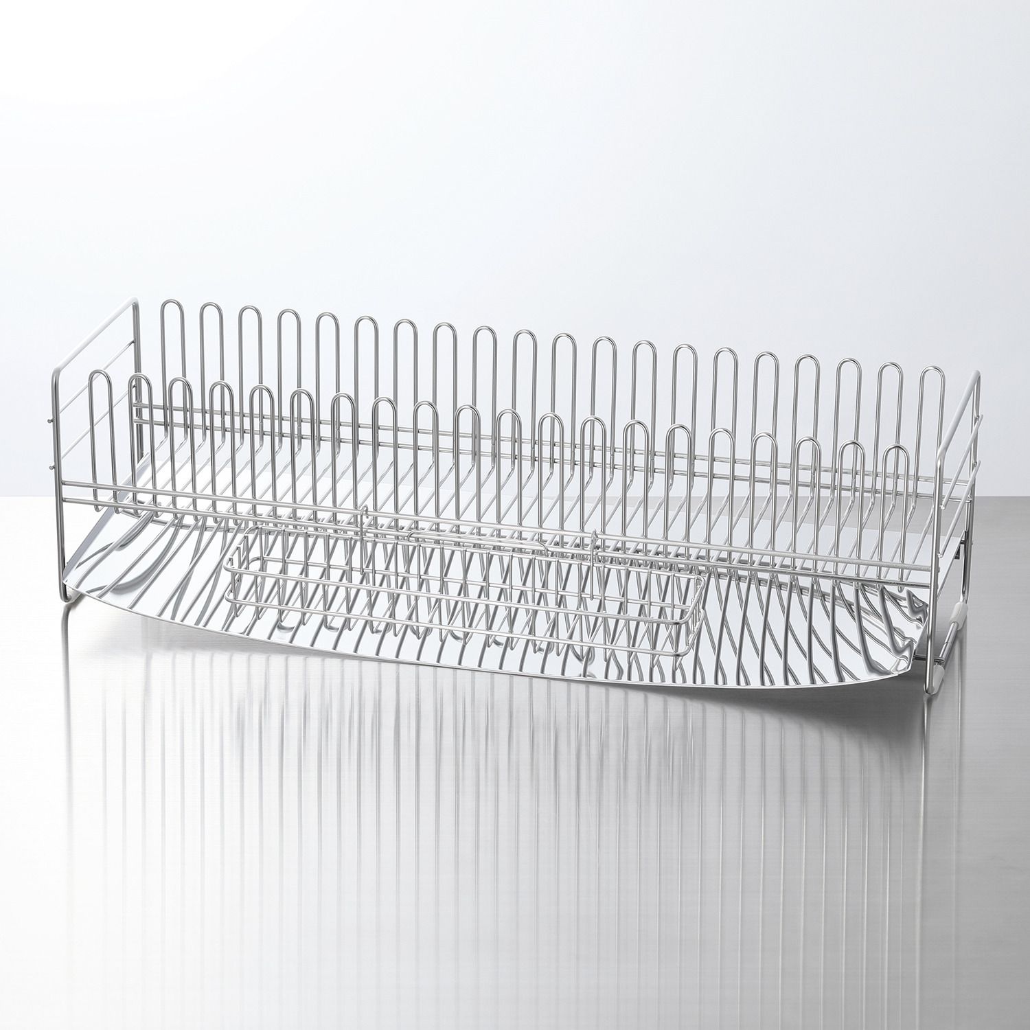 TSUBAME ツバメ スリム 食器 ステンレス 水切りバスケット 58cm ロング シルバー ￥18 150-