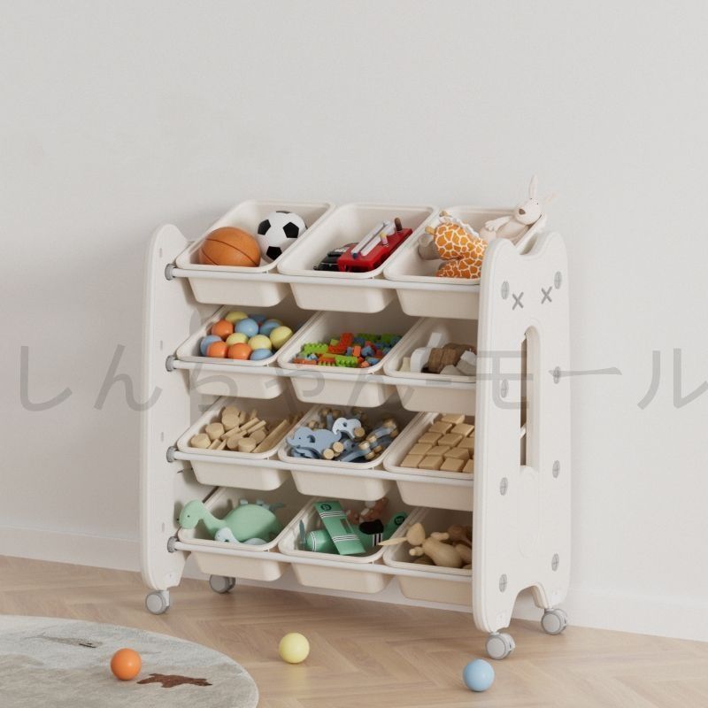 人気モデルアップグレード】おもちゃ収納ラック 子ども用家具 木製