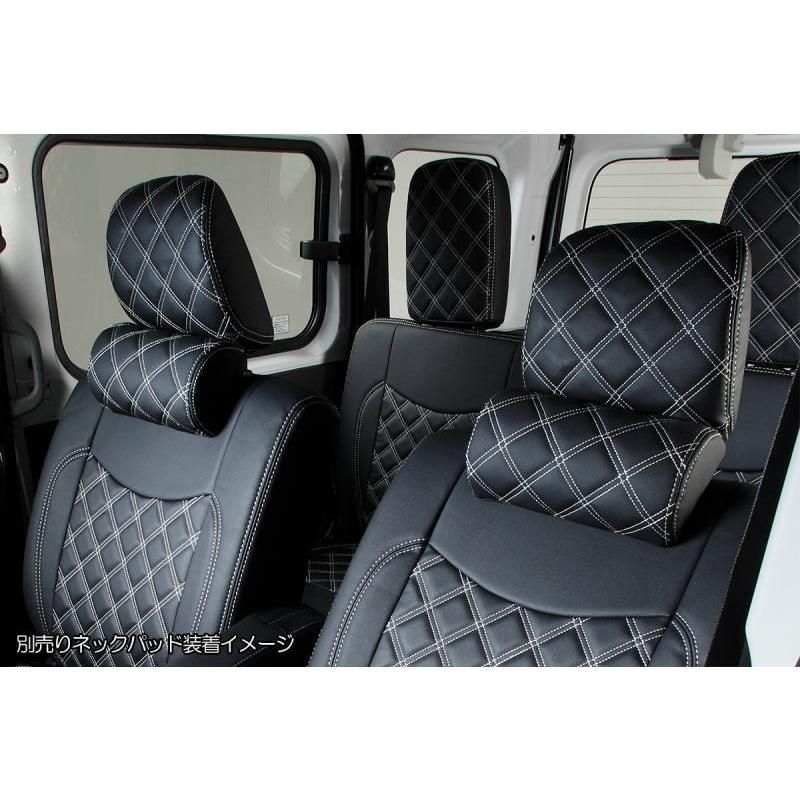 REIZ シートカバー S700系 アトレー ハイゼットカーゴ 1台分 キルティングシートカバー 全2色 ディアス S700 S710 S700B S710B S700V S710V ピクシスバン サンバーバン FFCRYSTALESIA_COM