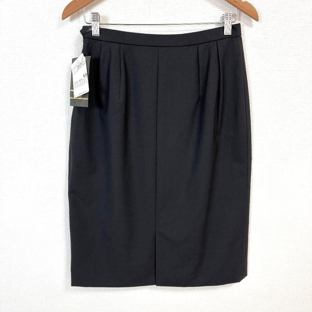 タグ付 Leilian チェルッティ生地 スカート 13 ダークグレー