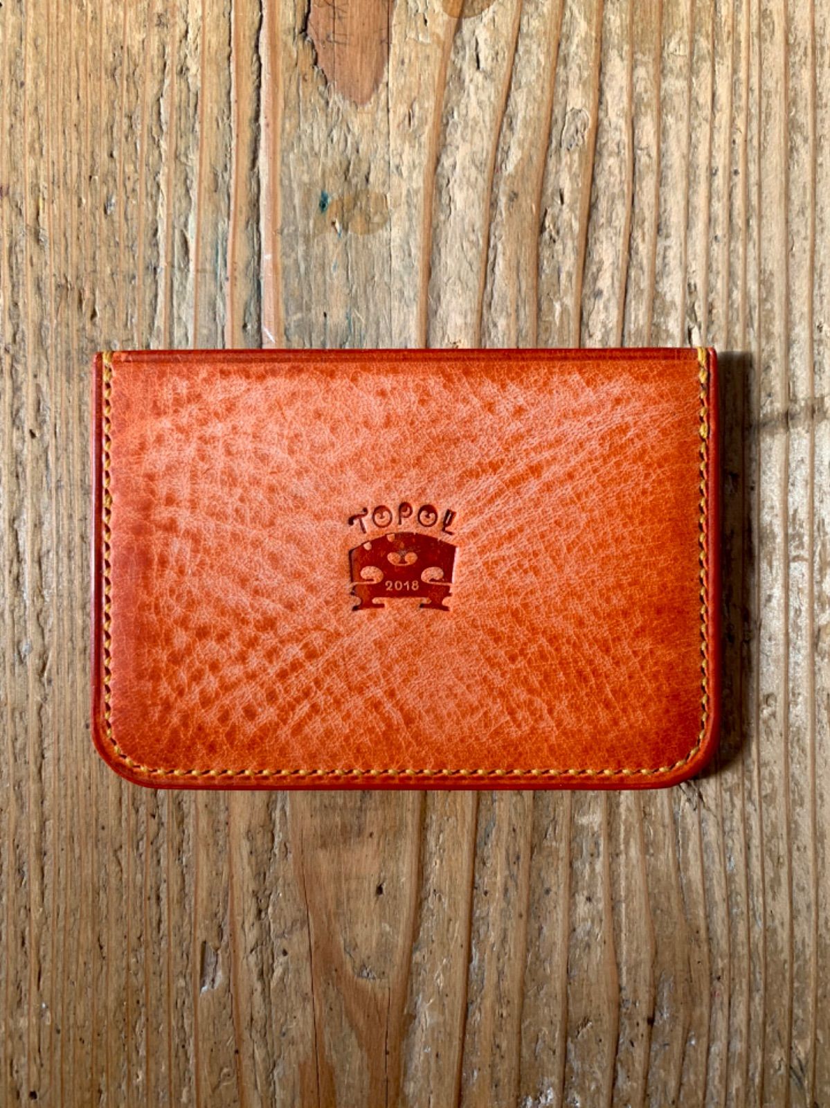 騒音のない 手縫いで創った革のパスケース Flora - Natsugaori - Topolino 176