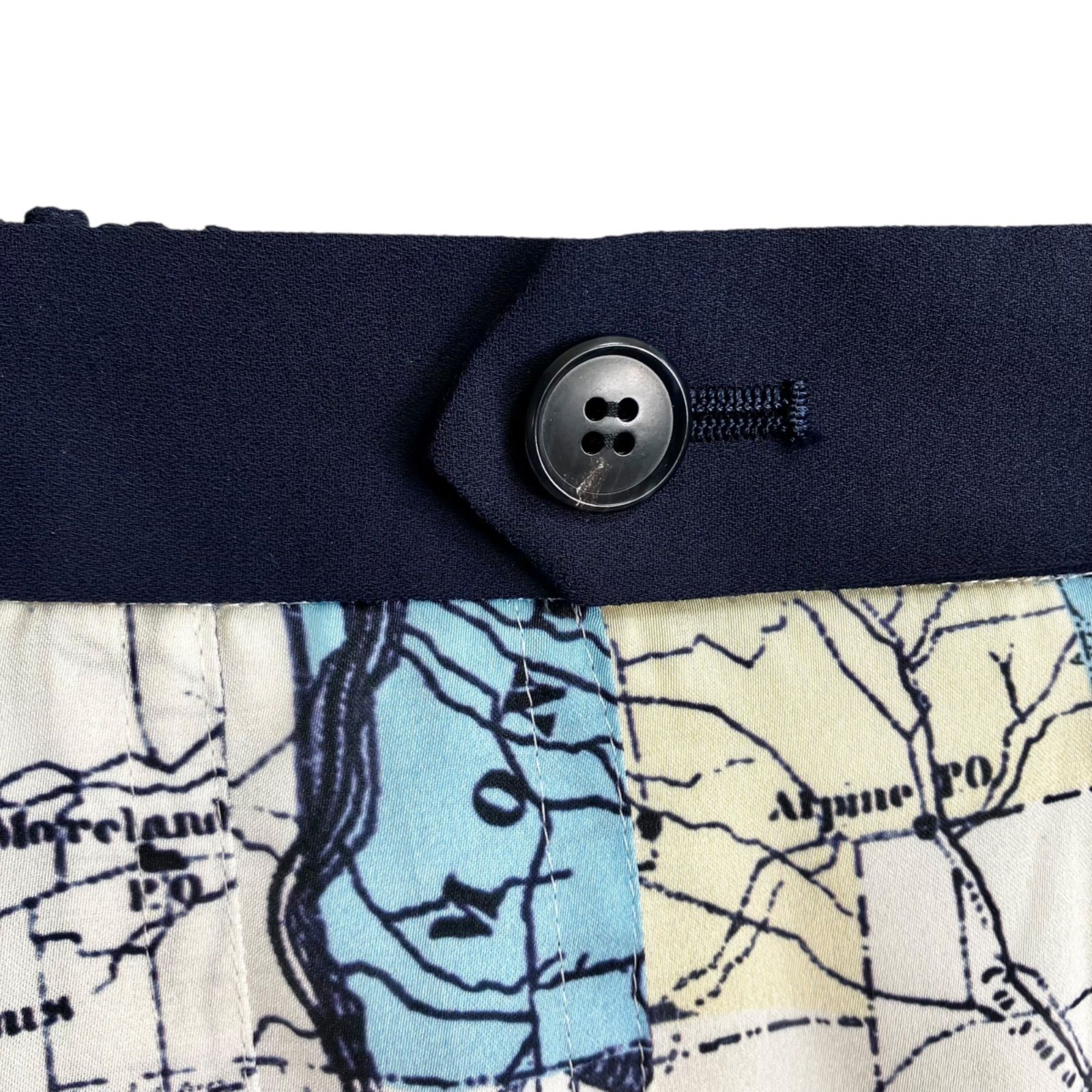 近年✨アルアバイル マッププリントパンツ 地図柄 ワイドパンツ サイズ