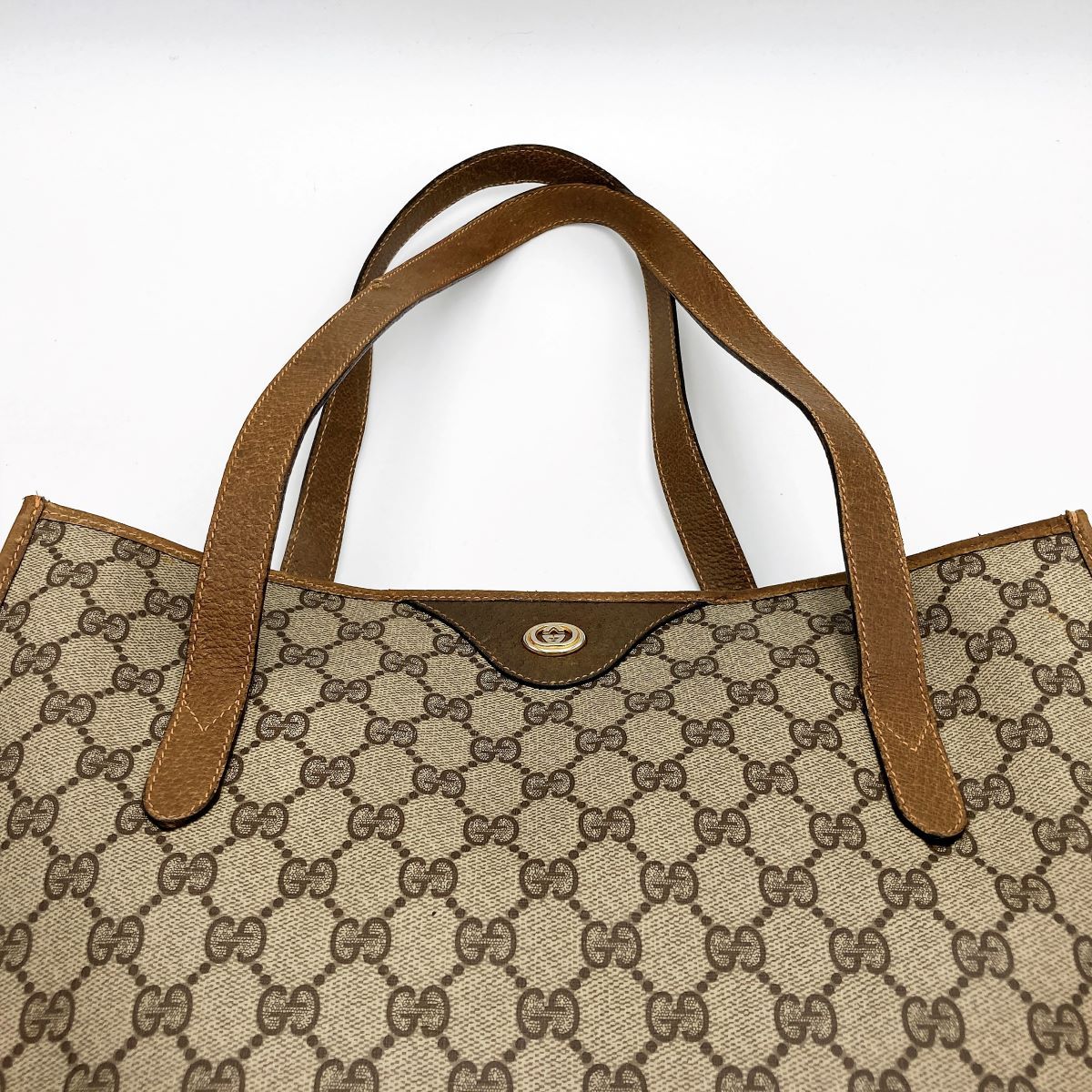 GUCCI グッチ オールドグッチ GG柄 トートバッグ バッグ ベージュ