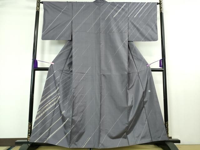 平和屋着物○極上 石川県指定無形文化財 夏牛首紬 白山工房