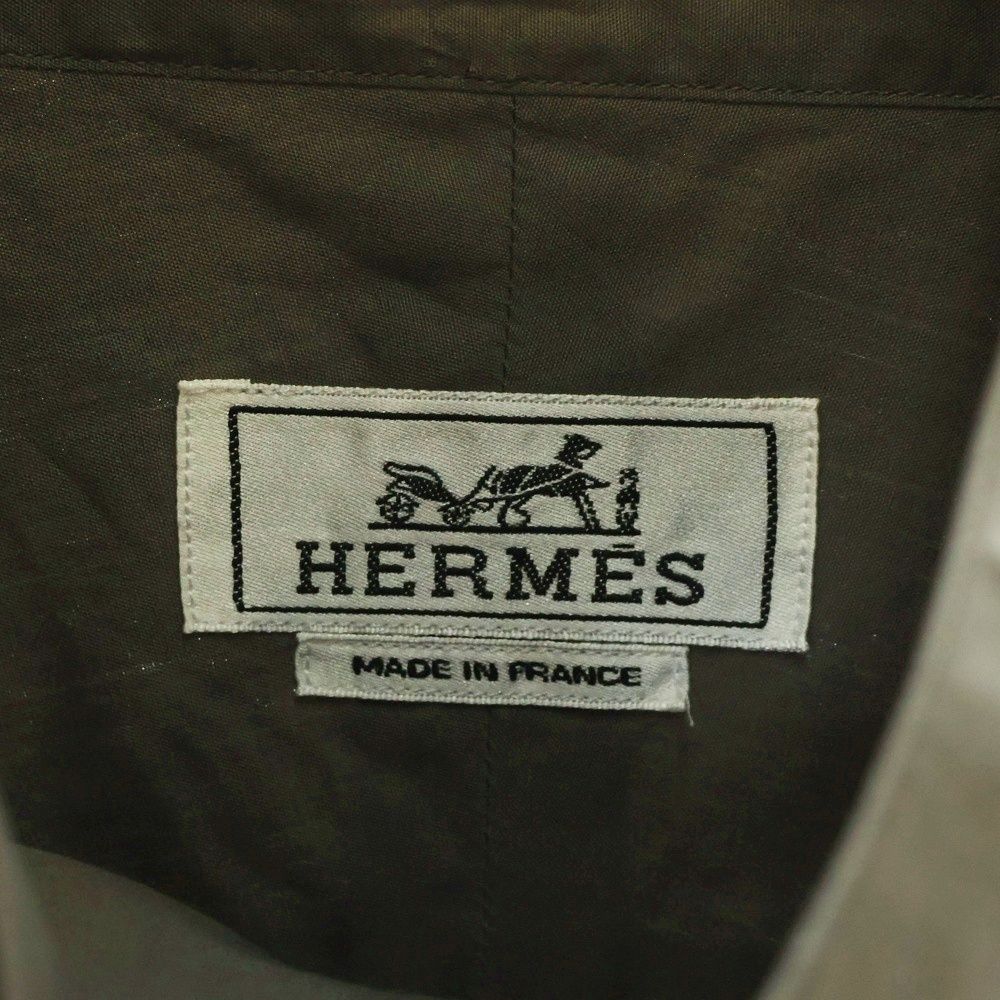 HERMES (エルメス) セリエボタン オーバーサイズ スタンドカラー