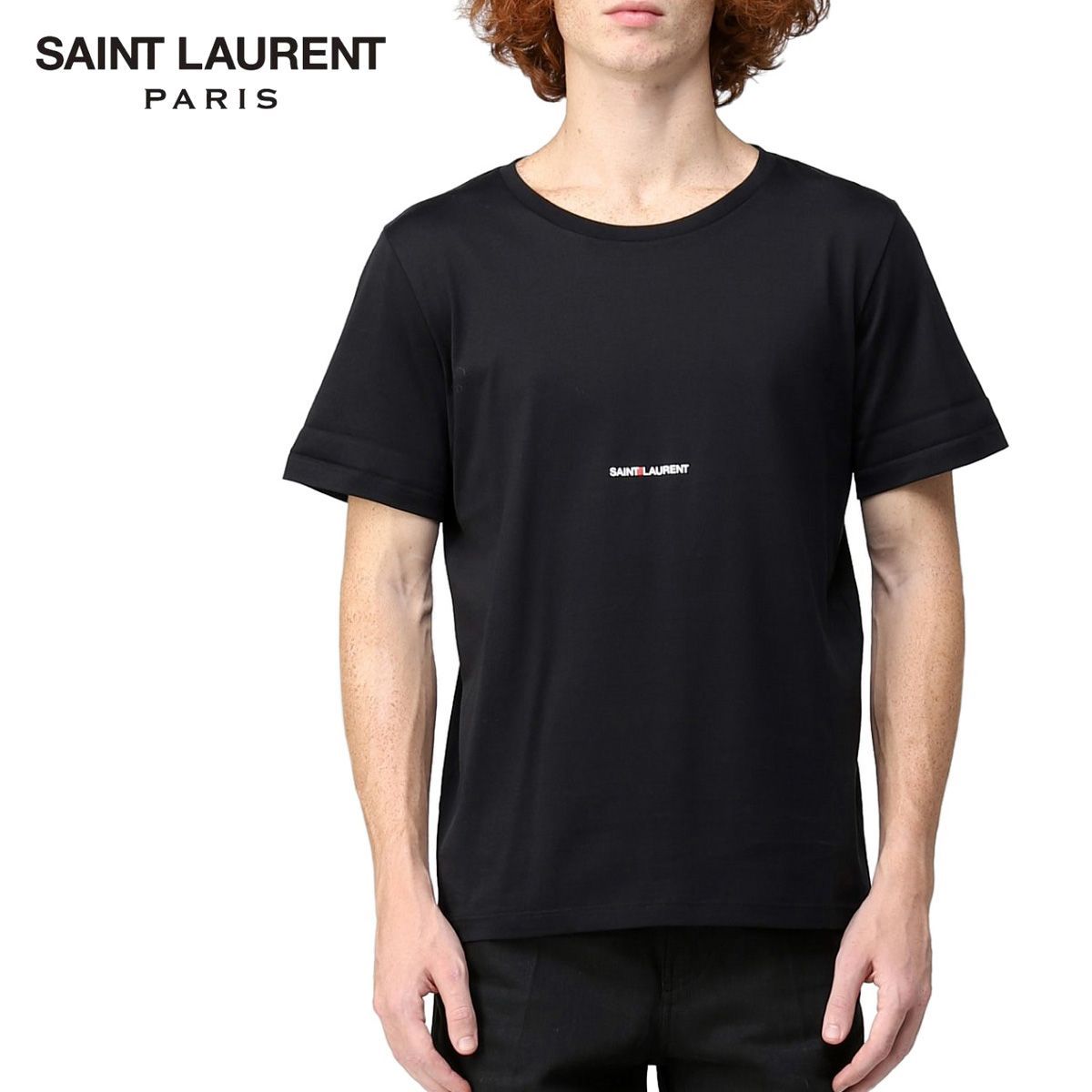 15 SAINT LAURENT PARIS サンローランパリ 464572 YB2DQ ブラック ロゴ