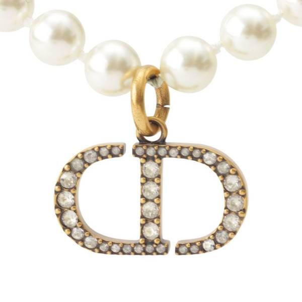 ディオール】DIOR 30モンテーニュ パール ラインストーン CDロゴ