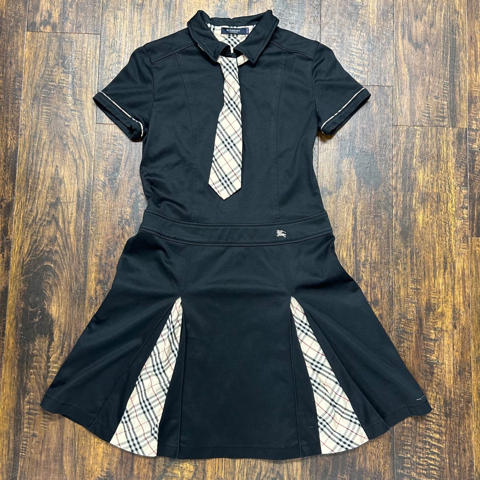 BURBERRY LONDON ワンピース 半袖 ノバチェック 160A BURBERRY LONDON（子供用）チェック柄 半袖ワンピース 160A