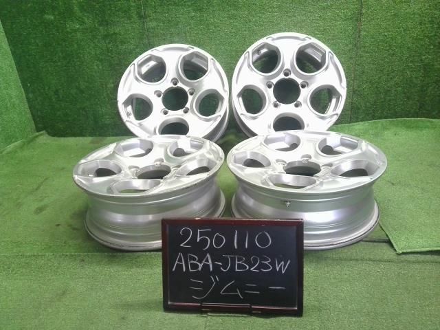 個人宅不可 離島不可 16インチ アルミホイール 4本 社外 16×5.5J PCD139.7 20 マイスター ジムニー外し 自社品番250110