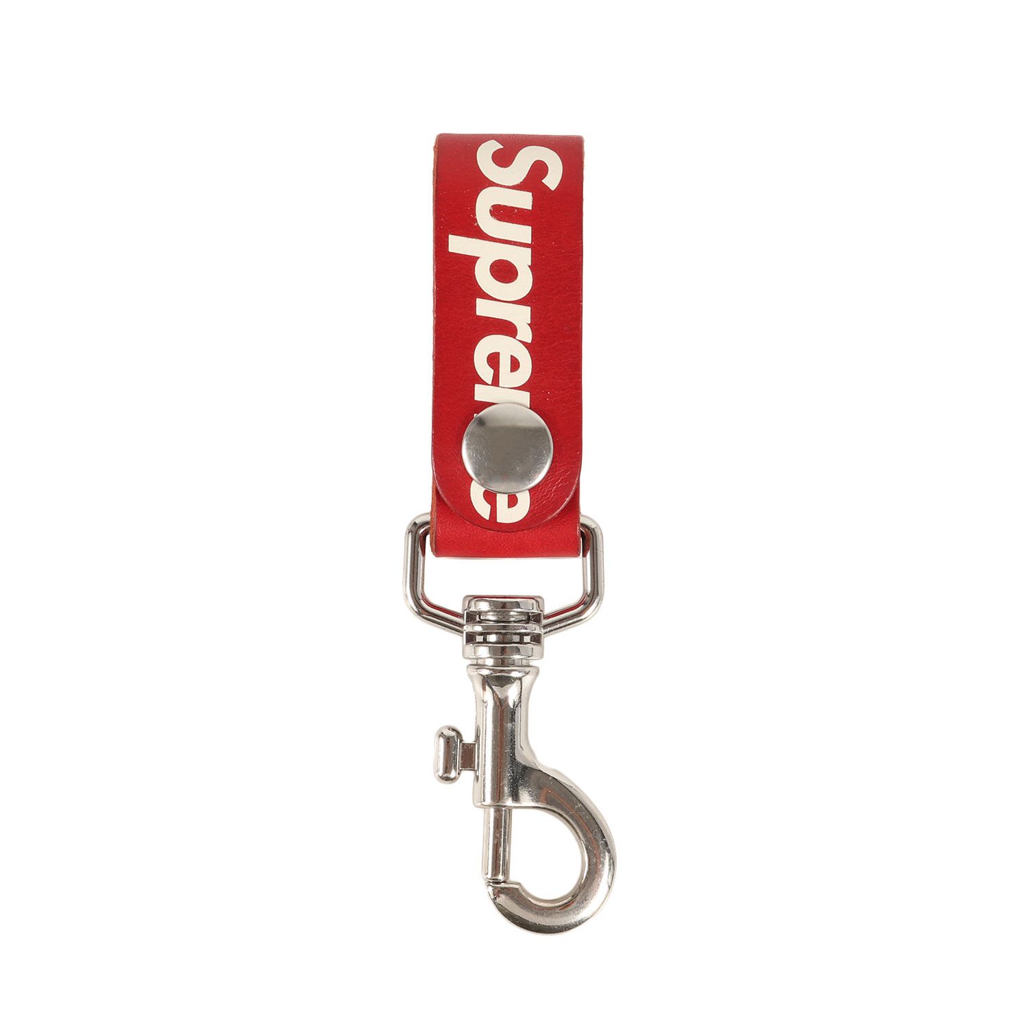 美品 Supreme シュプリーム 21SS レザー キーループ キーフック