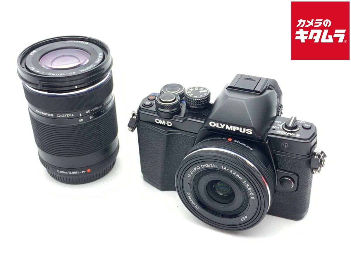 並品 オリンパス OM-D E-M10 MarkII EZ ダブルズームキット ブラック