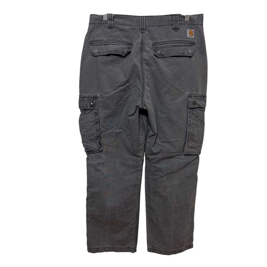 【Carhartt】 リラックスフィット ロゴ刺?ダックカーゴパンツS-3185 Carhartt】 リラックスフィット ロゴ刺繡ダックカーゴパンツS-3185