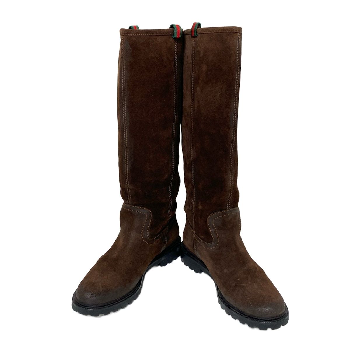 GUCCI グッチ ロングブーツ 35 レディース - ダークブラウン
