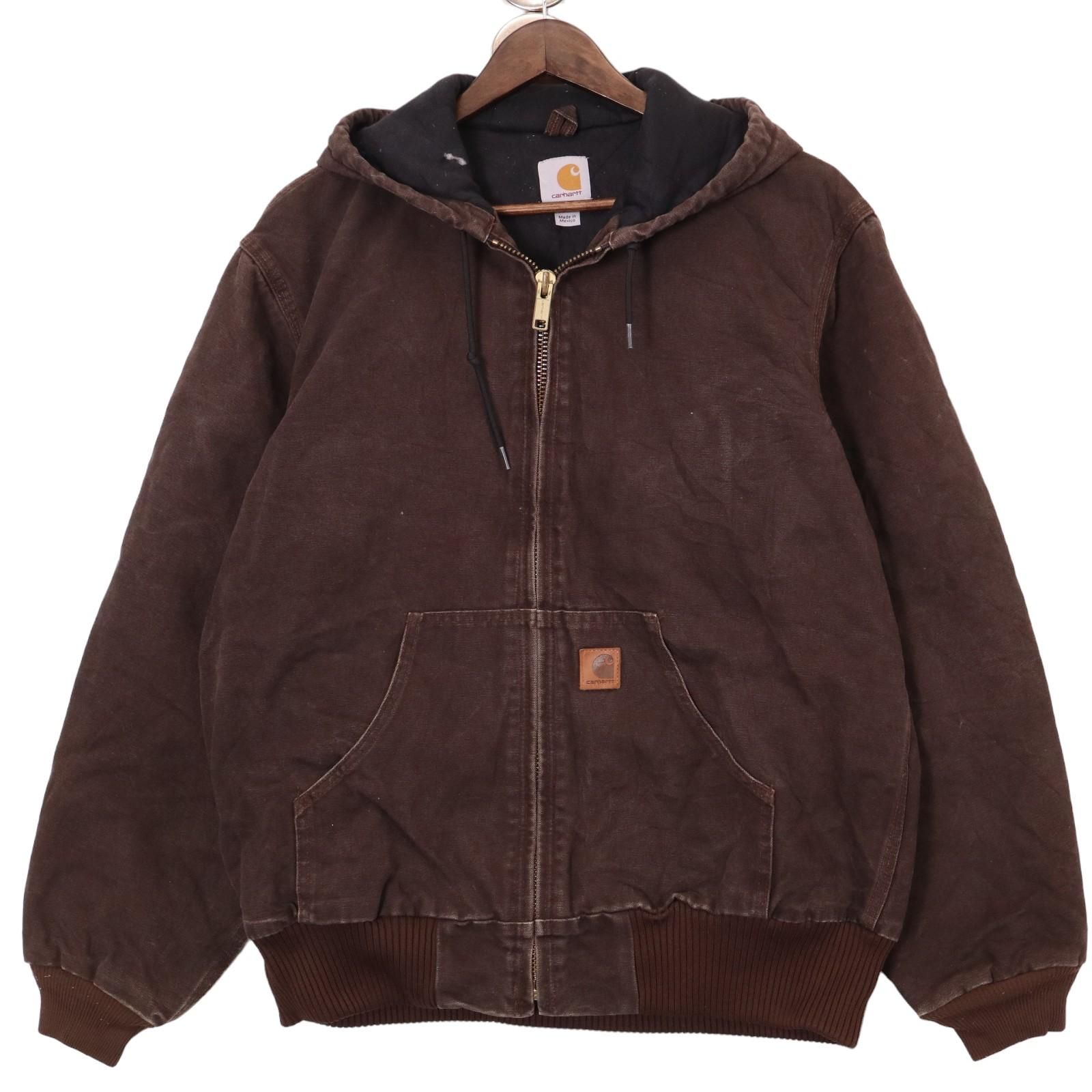90年代 Carhartt カーハート アクティブジャケット ワーク ブラウン