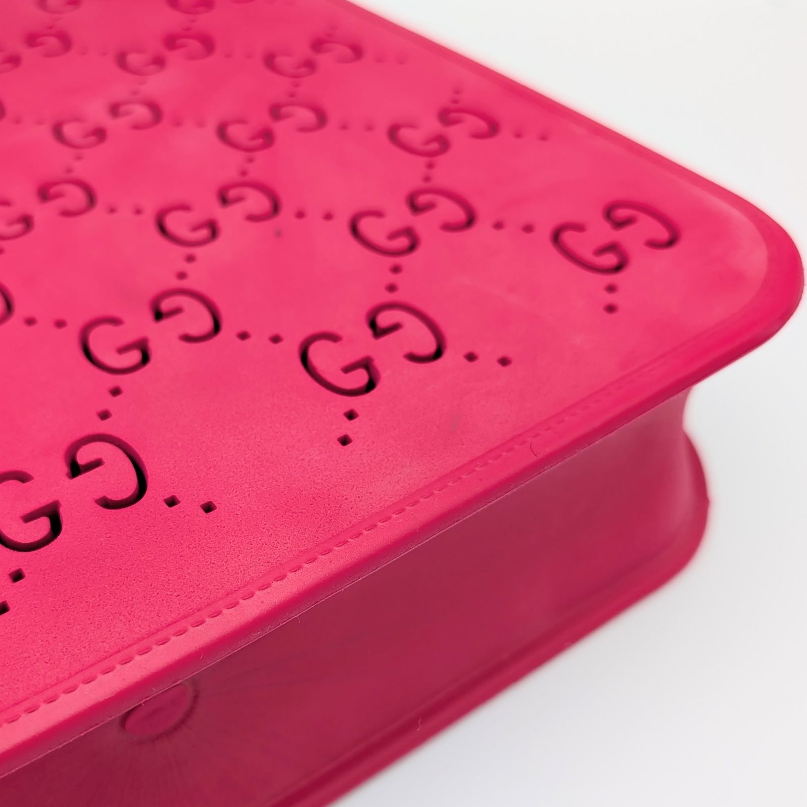 美品】グッチ/GUCCI チルドレンズ GG柄 ラバー ハンドバッグ トート 