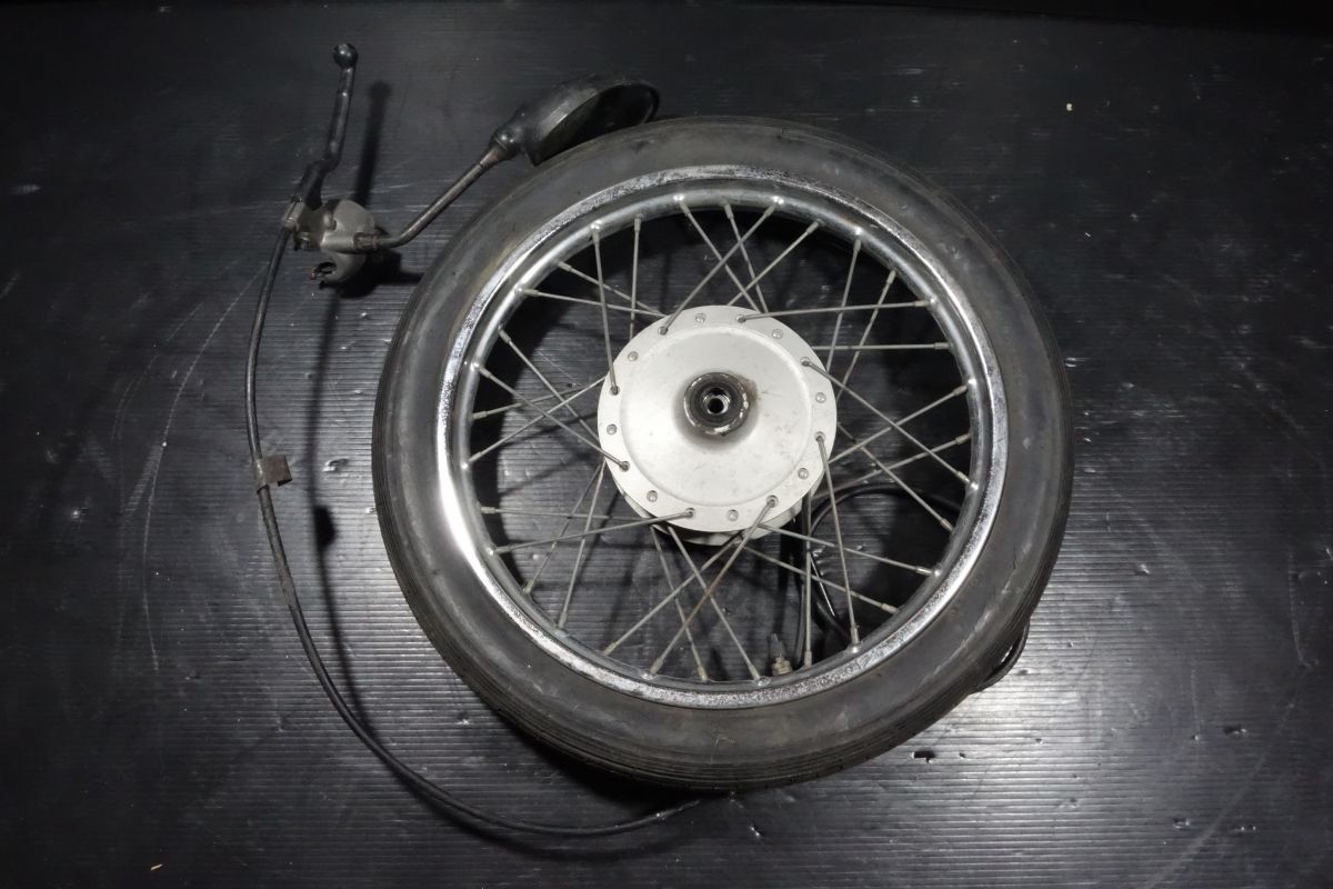 フロント ホイール ブレーキ ドラム ワイヤー ケーブル アクスルシャフト ヤマハ 純正 1.40×15 GT50 3M7 ミニトレ R20250818