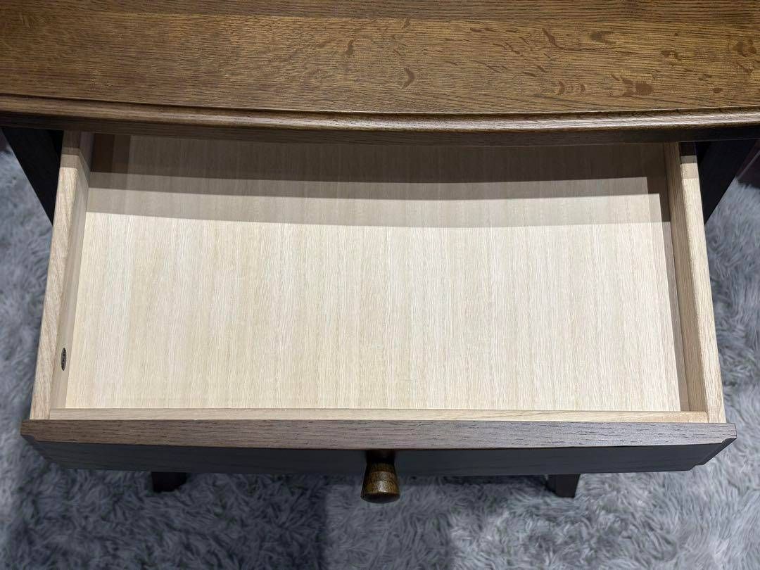 起立木工 キャビネット 電話台 収納 引き出し ビンテージ 無垢材