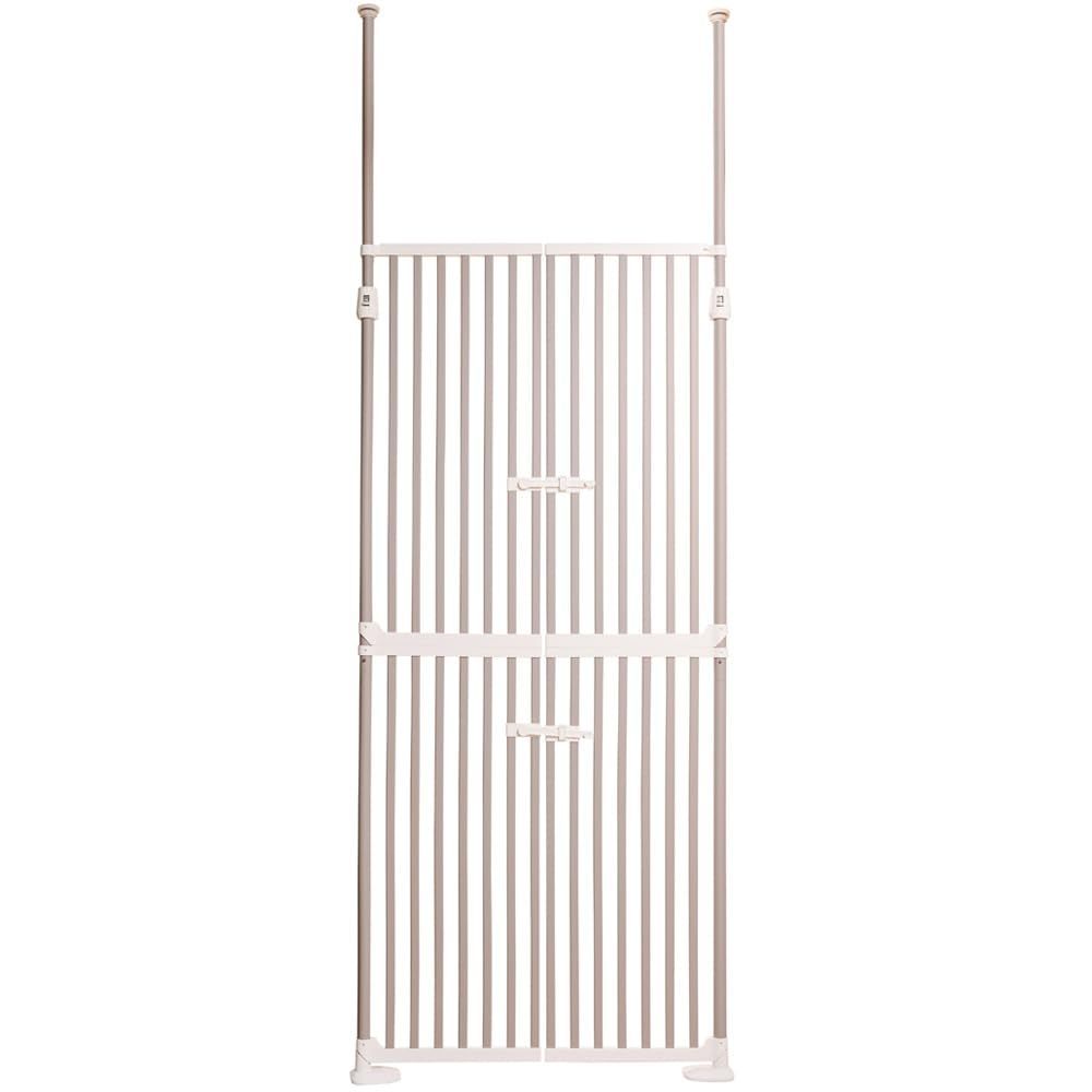 ペットゲート 猫 飛び出し防止 ハイタイプ ホワイト 1271107004 Amazon.co.jp: アイリスプラザ ペットゲート 猫 ゲート 飛び出し