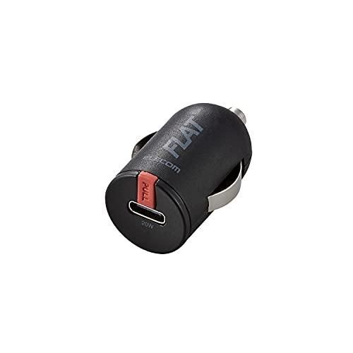 エレコム カーチャージャー シガーソケット 20W USB PD対応 Type-C×1 ブラック MPA-CCPD05BK