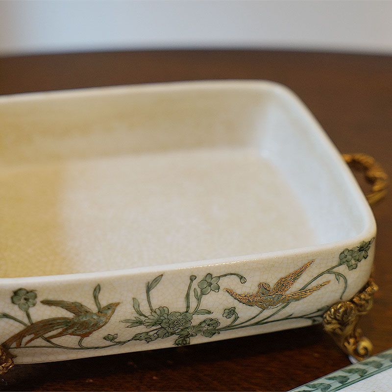 インテリア雑貨 小物入れ 置物 陶器 オブジェ 果物 取っ手付 小物入れ 手彩色 ハンドペイント テーブルウェア 小物入れ NEXPOTALLINN_EU