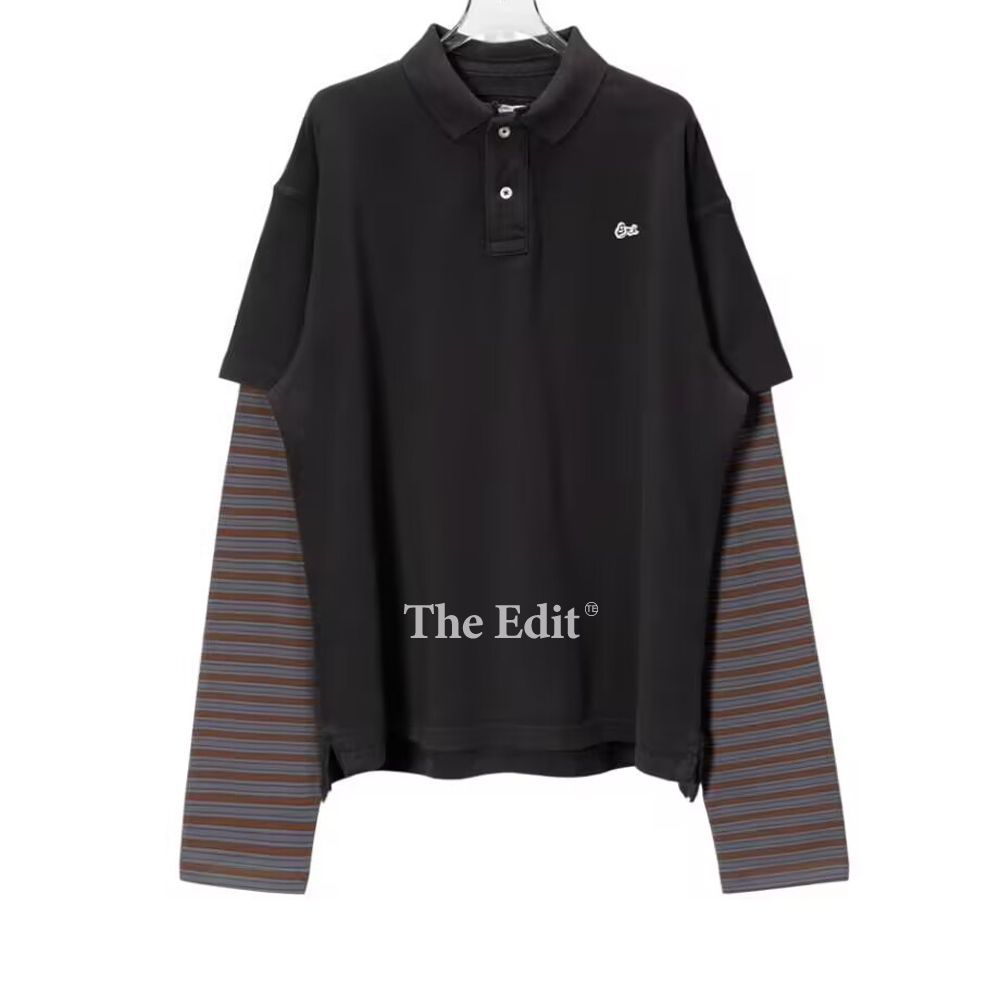 ERL ストライプスリーブ ポロシャツ XS ほぼ新品