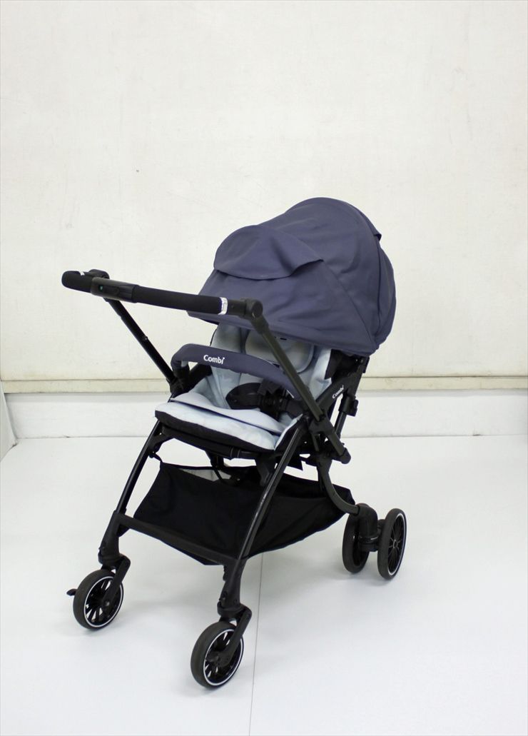 スゴカルSwitch エッグショック XL ラグーンネイビー コンビ製ベビーカー ハイシート53cm 生後1ヶ月～ クリーニング済み A7915964