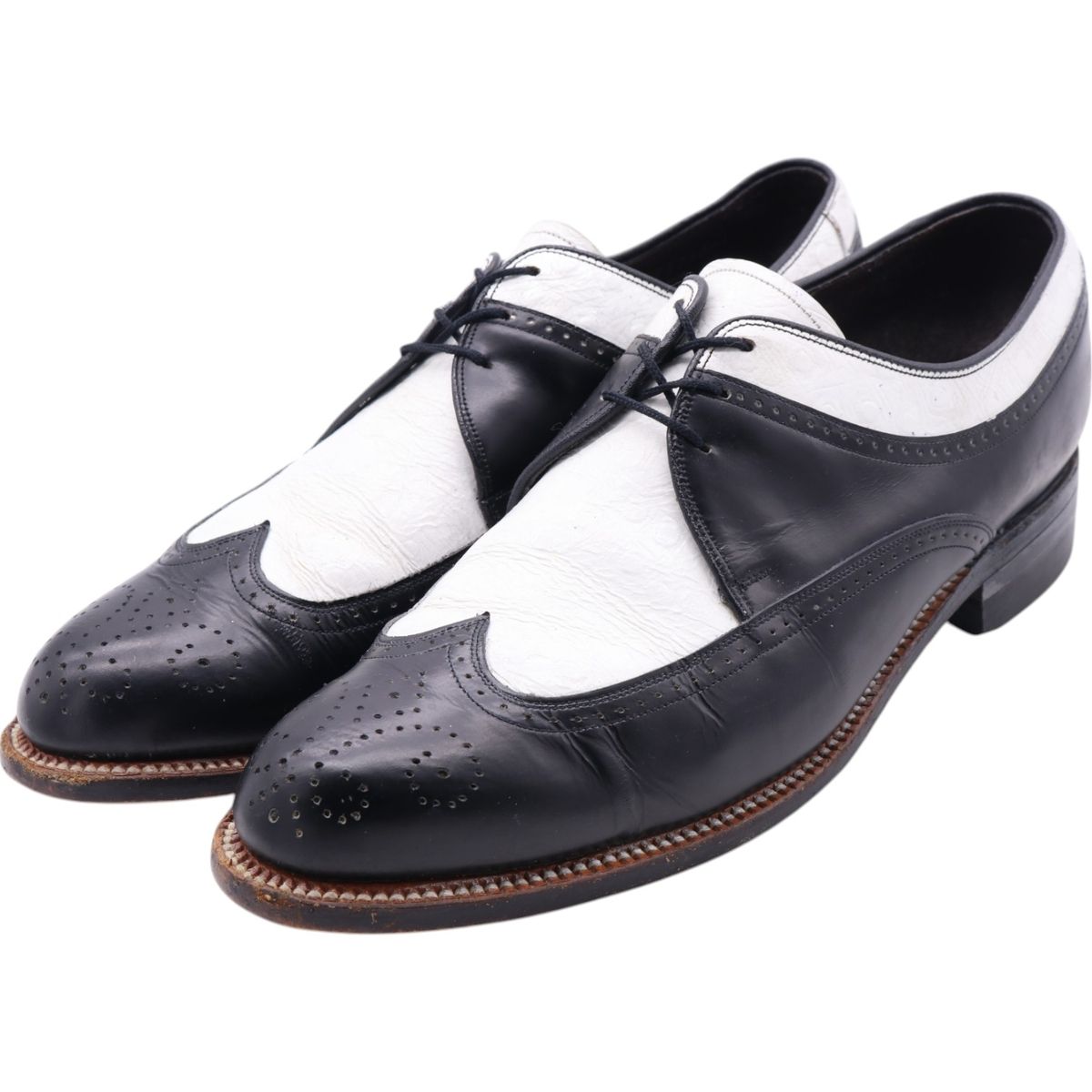 古着 ステイシーアダムス STACY ADAMS DAYTON ウイングチップシューズ 8 メンズ26.5cm相当|saa011711