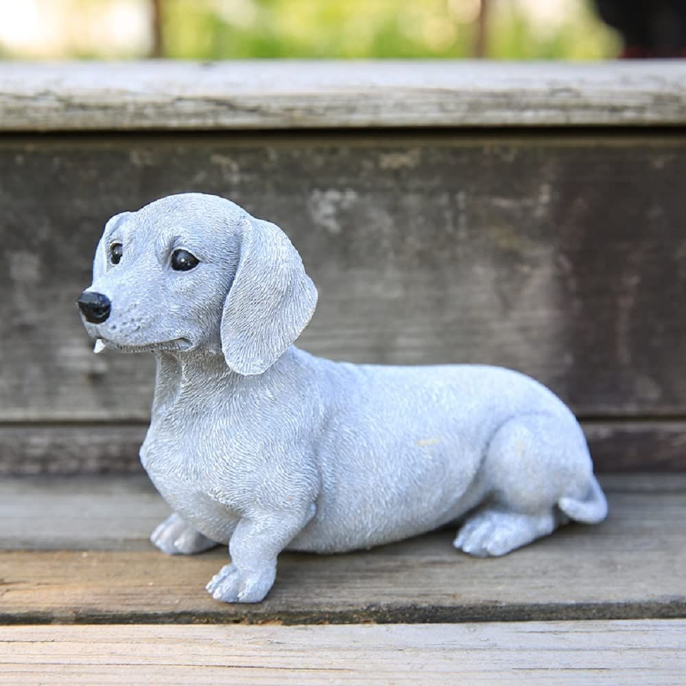 イヌ ガーデン オブジェ 石像 置物 （Amazon.co.jp: 犬置き物