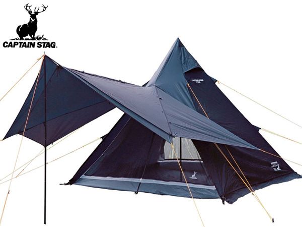 キャプテンスタッグ CSブラックラベル ワンポールテントUV UA-70 テント タープ キャンプ アウトドア 送料無料