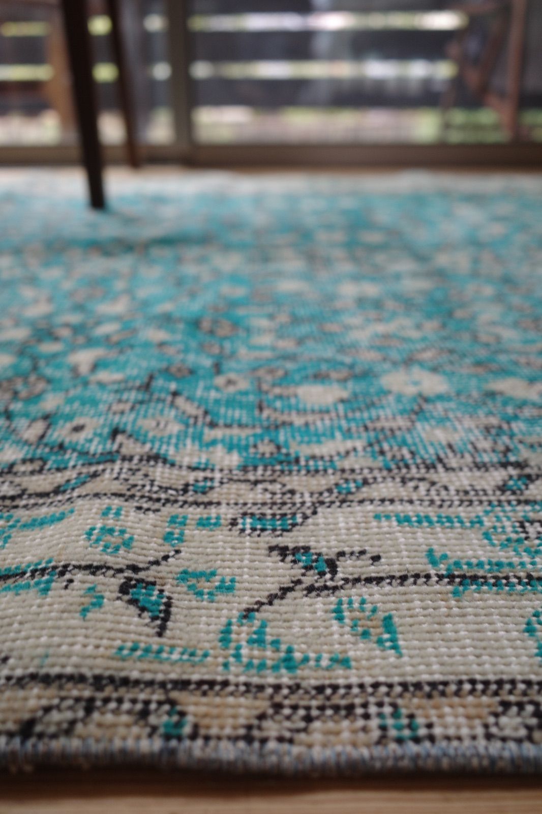 トルコ ヴィンテージラグ ターコイズ トルコ ヴィンテージラグ A20 超