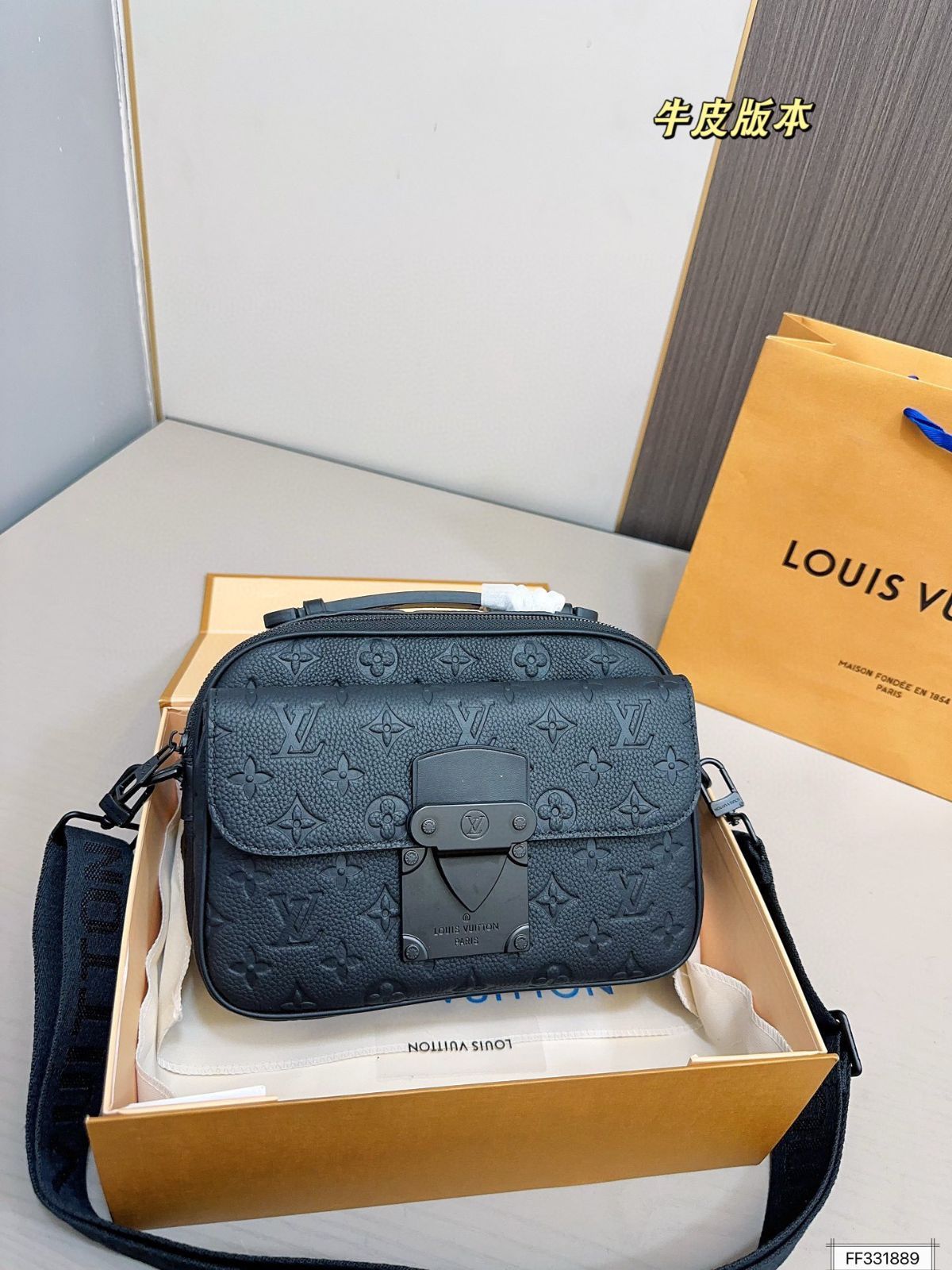 ⌘ 専用出品 ⌘ 牛革バージョン💰1640折りたたみケースLV走行ショー付き新型郵便