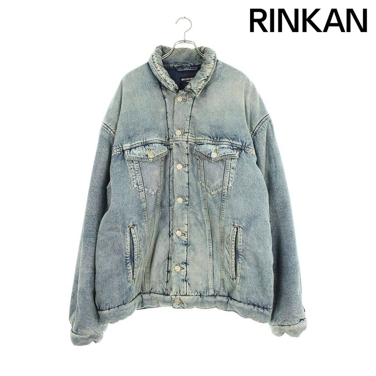 バレンシアガ 22AW 681689 TJW92 オーバーサイズ パデッドデニム 