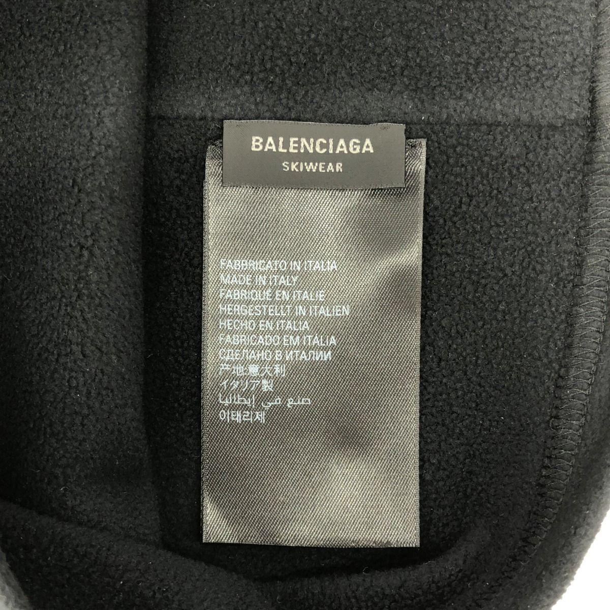 BALENCIAGA バレンシアガ 24AW Logo Print Tubular Scarf ロゴプリントチューブスカーフ ネックウォーマー 773058 4D8B9 ブラック F BALENCIAGA バレンシアガ 24AW Logo Print Tubular Scarf ロゴプリント