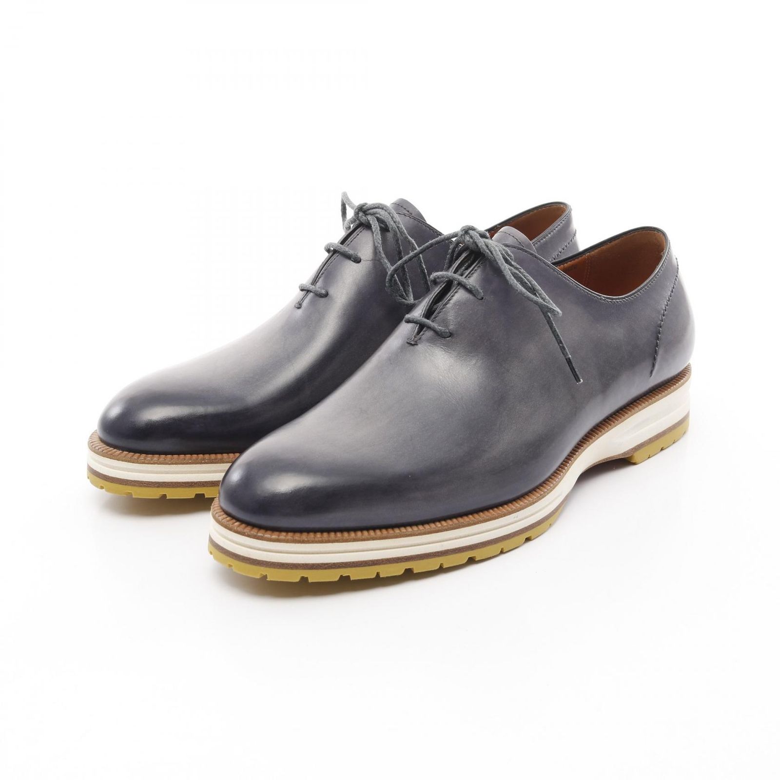 ベルルッティ Berluti カジュアルシューズ アレッシオ ダービー 3650 グレー レザー カジュアルシューズ グレー メンズ