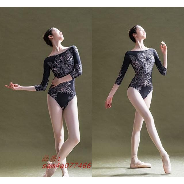 ラウンドネック レオタード お洒落 韓国 大人用 バレエ衣装練習着 演出用 可愛い am4a077466