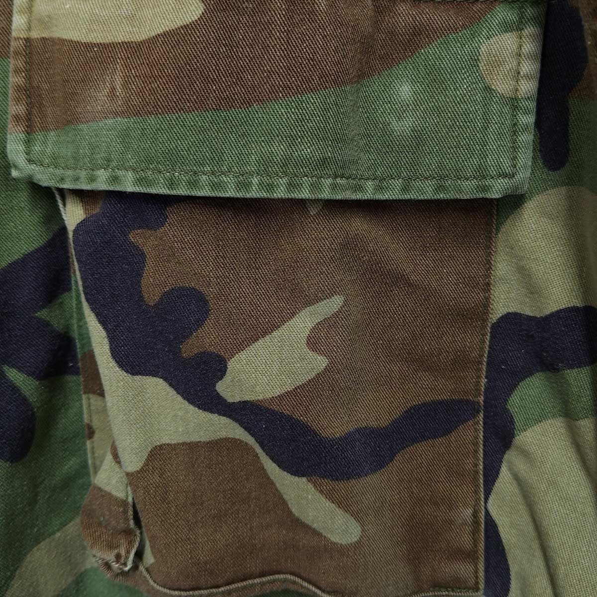 US NAVY SEABEES シービーズ ウッドランド 迷彩 BDUジャケット L-R 