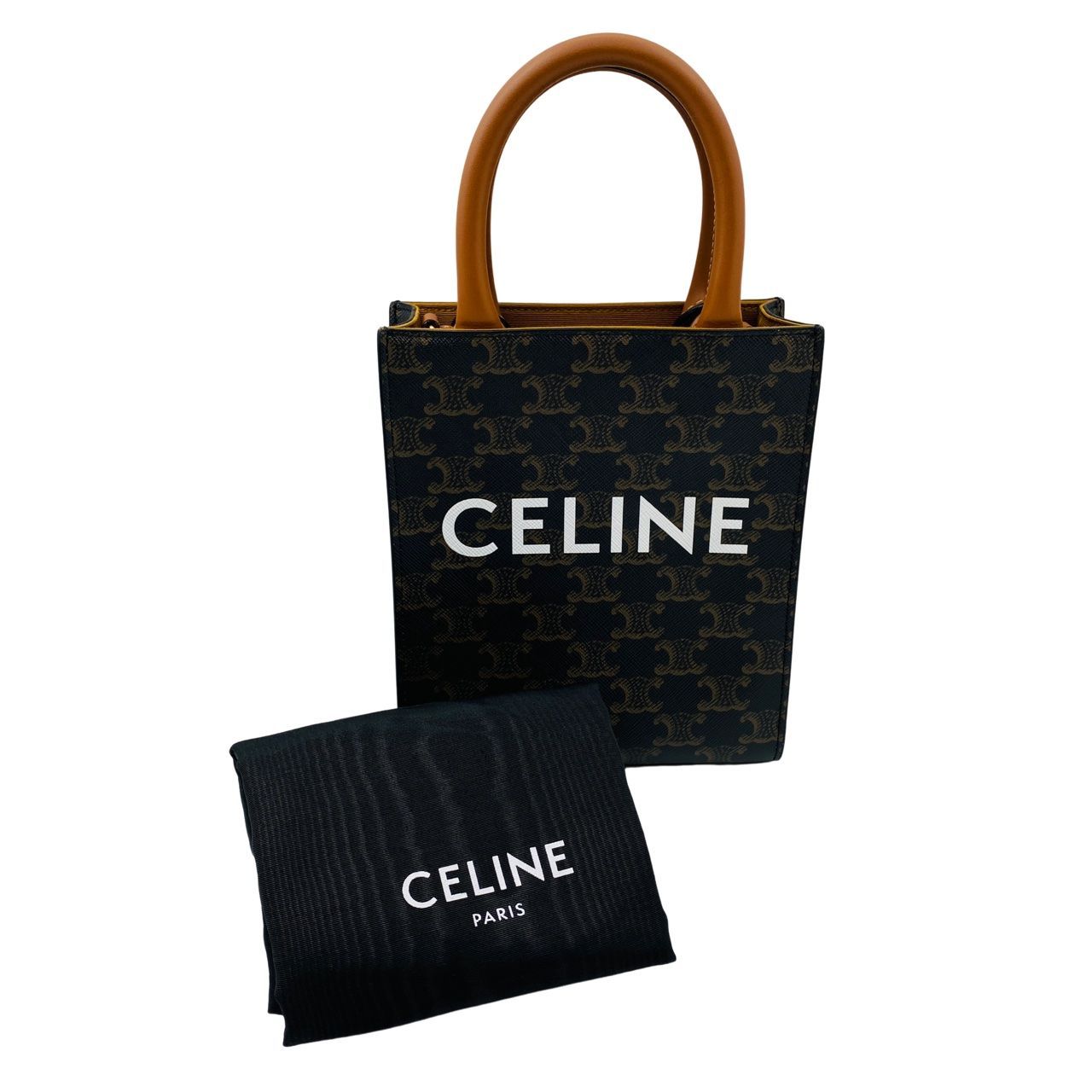 CELINE セリーヌ ミニバーティカルカバ トリオンフ タン
