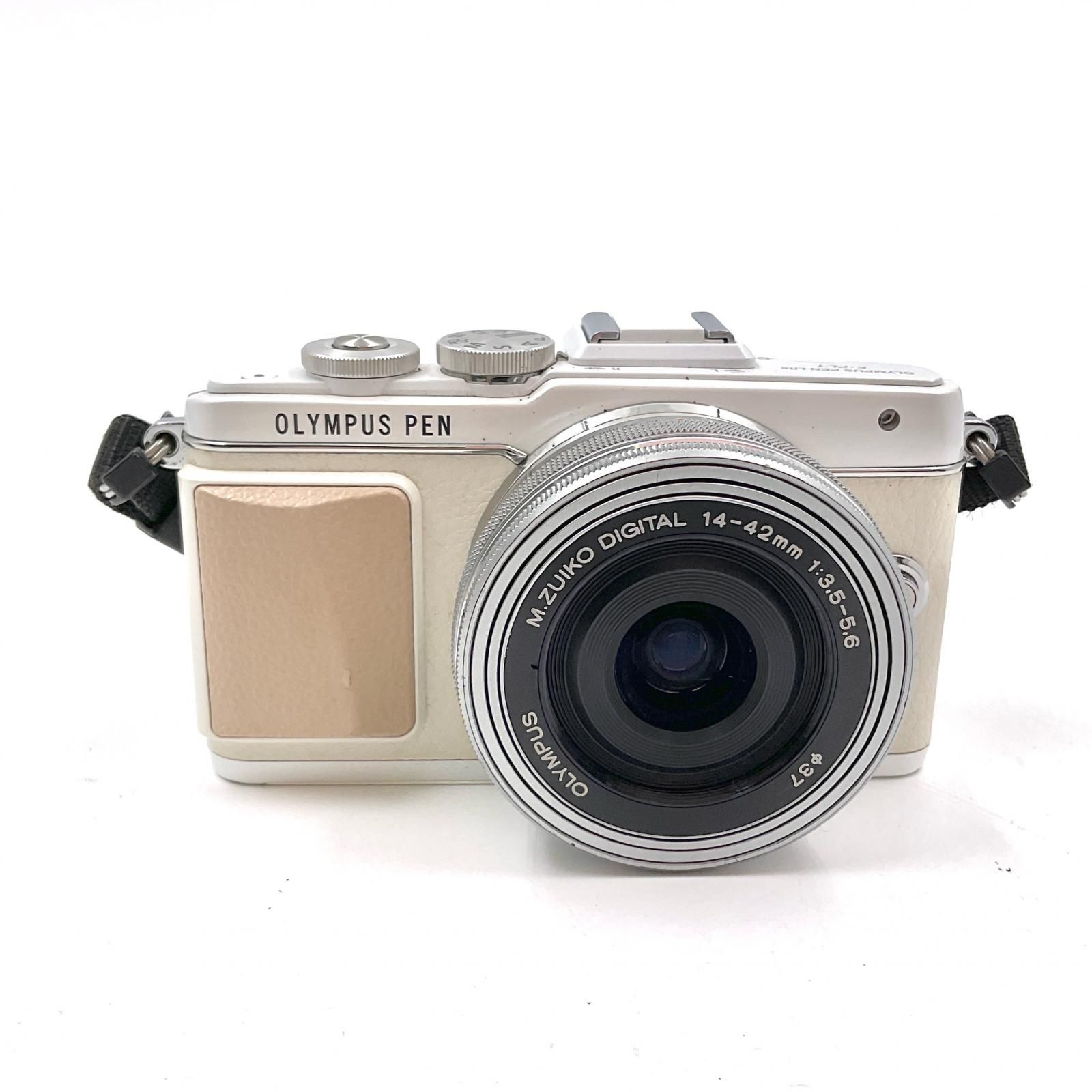 全額返金保証 最速発送 OLYMPUS デジタル一眼 PEN LITE E-PL7 14-42mm レンズキット ホワイト 動作 済
