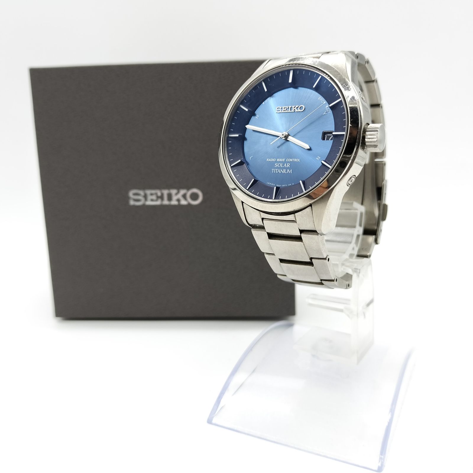 SEIKO 電波 腕時計 ソーラー チタン 7B24-0BB0 セイコー 正確さと上品さを兼備✨】 SEIKO セイコー 腕時計 電波ソーラー