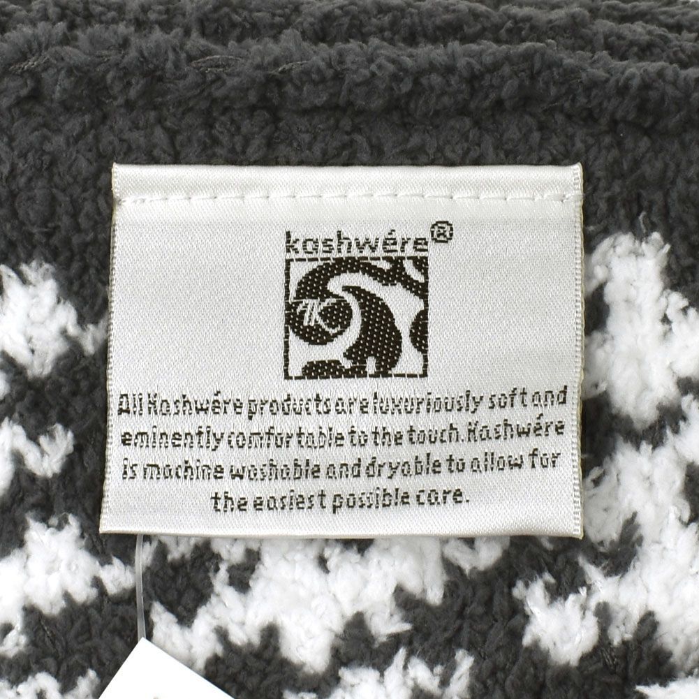 カシウエア KASHWERE THCH-PTN01-025-5270 ブランケット スロー タオルケット 毛布 ひざ掛け パターン メンズ レディース スレート ホワイト MARWIL-DEMENAGEMENTS_CH