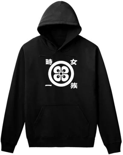 【中古】アウターウェア 時女一族ロゴ パーカー ブラック メンズLサイズ 「マギアレコード 魔法少女まどかマギカ外伝」