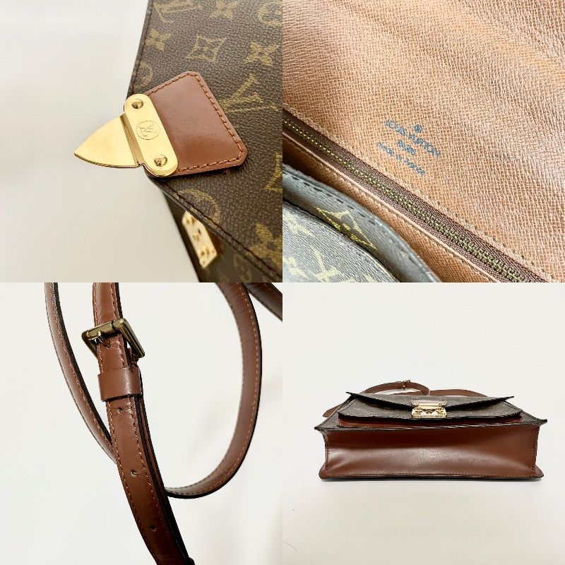 ハロウィンセール！ルイヴィトン LOUIS VUITTON ルイ ヴィトン 2way バッグ モンソー 28 ブラウン ゴールド モノグラム  M51185 ショルダーバッグ 極美品 - メルカリ