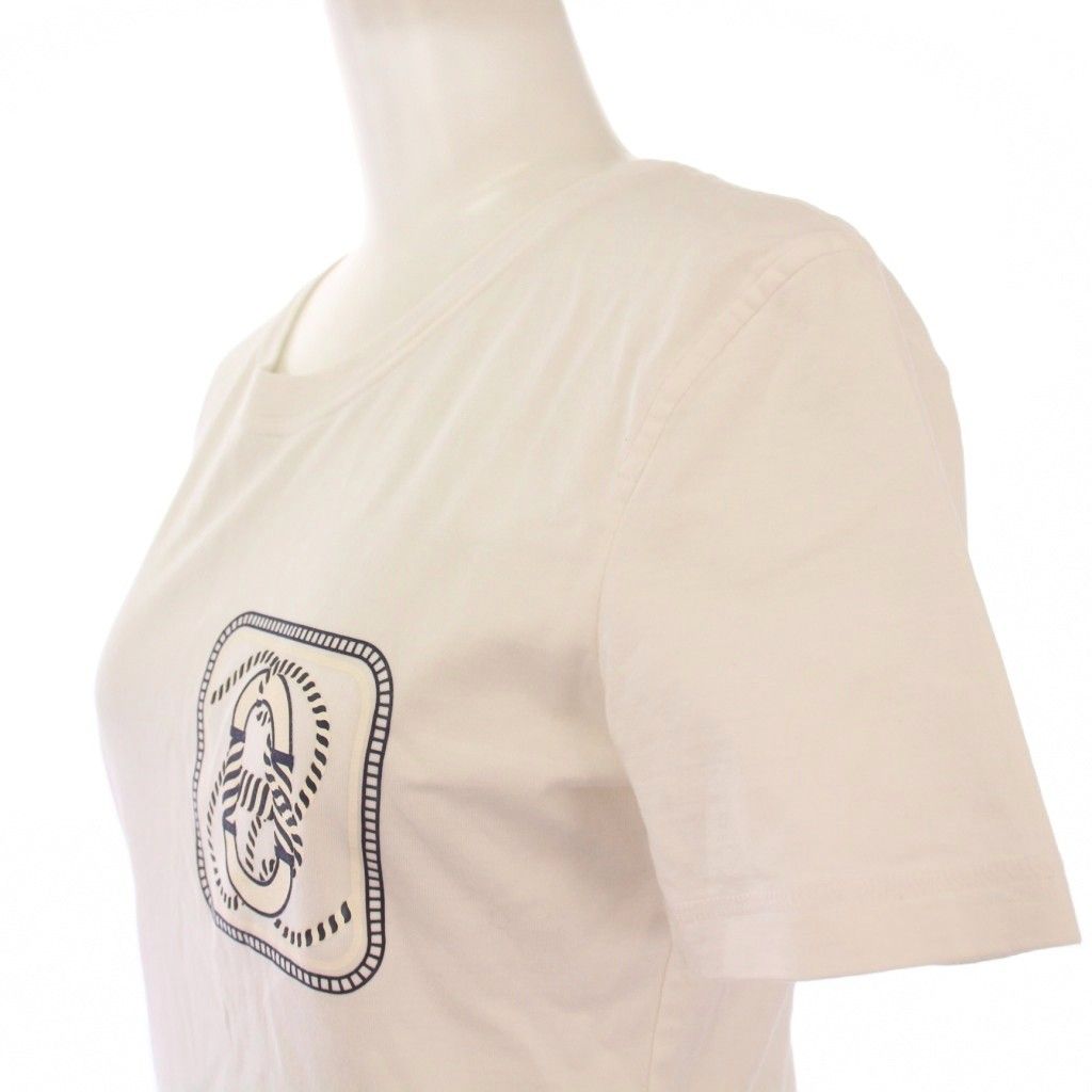 エルメス HERMES 23SS Canoe マイクロTシャツ カルトゥッシュ 半袖  