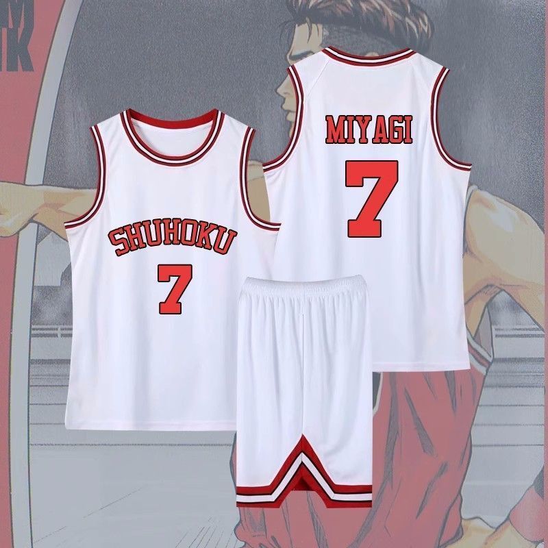 スラムダンク ユニフォーム SLAM DUNK上下セット レッド 湘北