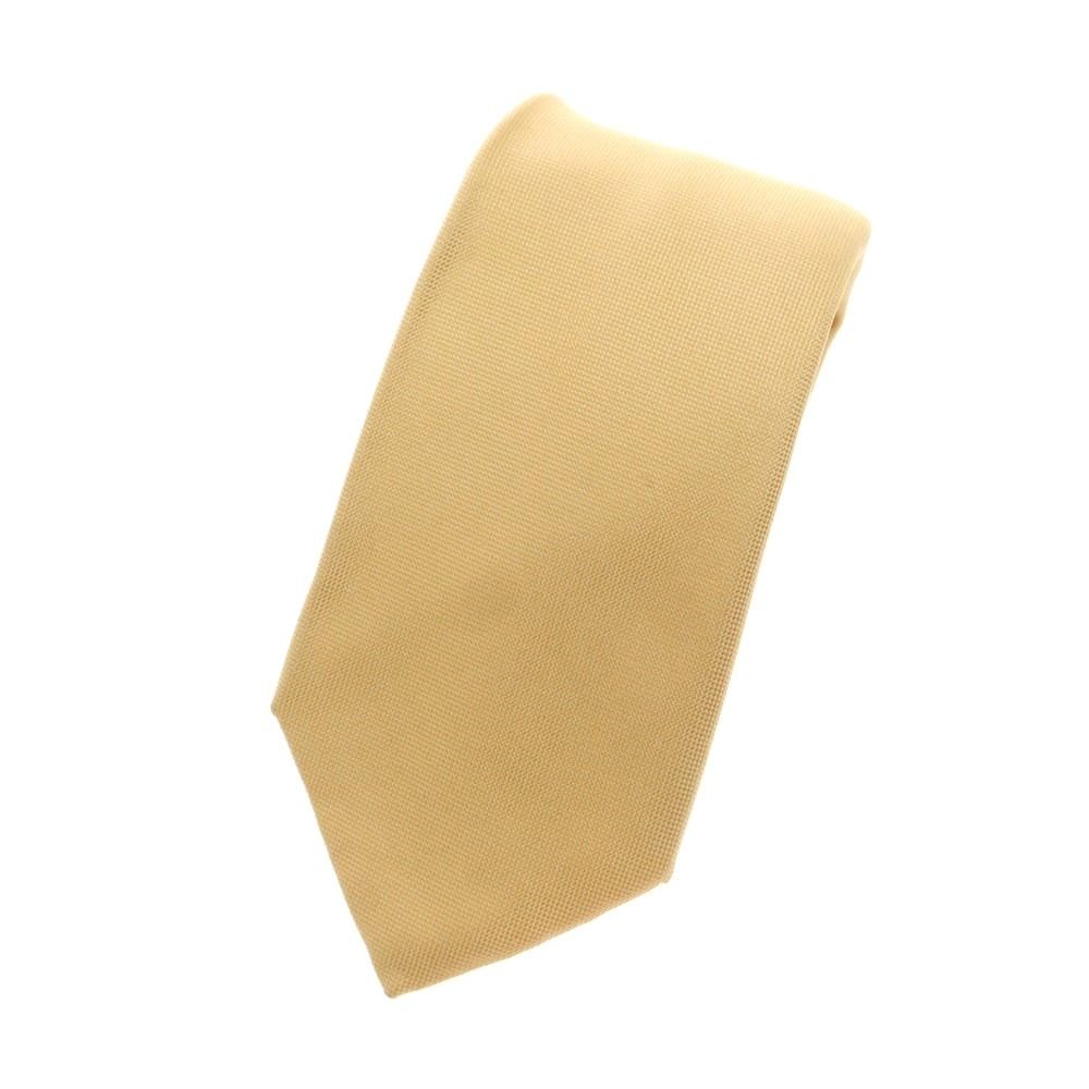 【中古】エディ モネッティ EDDY MONETTI 3つ折り シルク 無地ネクタイ ライトイエロー【メンズ】