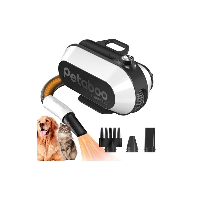 犬 ドライヤー Petaboo ペットドライヤー ハイパワー風力で速乾 静電気除去 大風量 騒音低減 犬用ドライヤー 一体型収納 ペットヘア乾燥機 ペット用 送風機 99段風速調整 温度調整 静電気除去 犬用 ブロワー 多頭飼い ペットサロン PSE 車 1