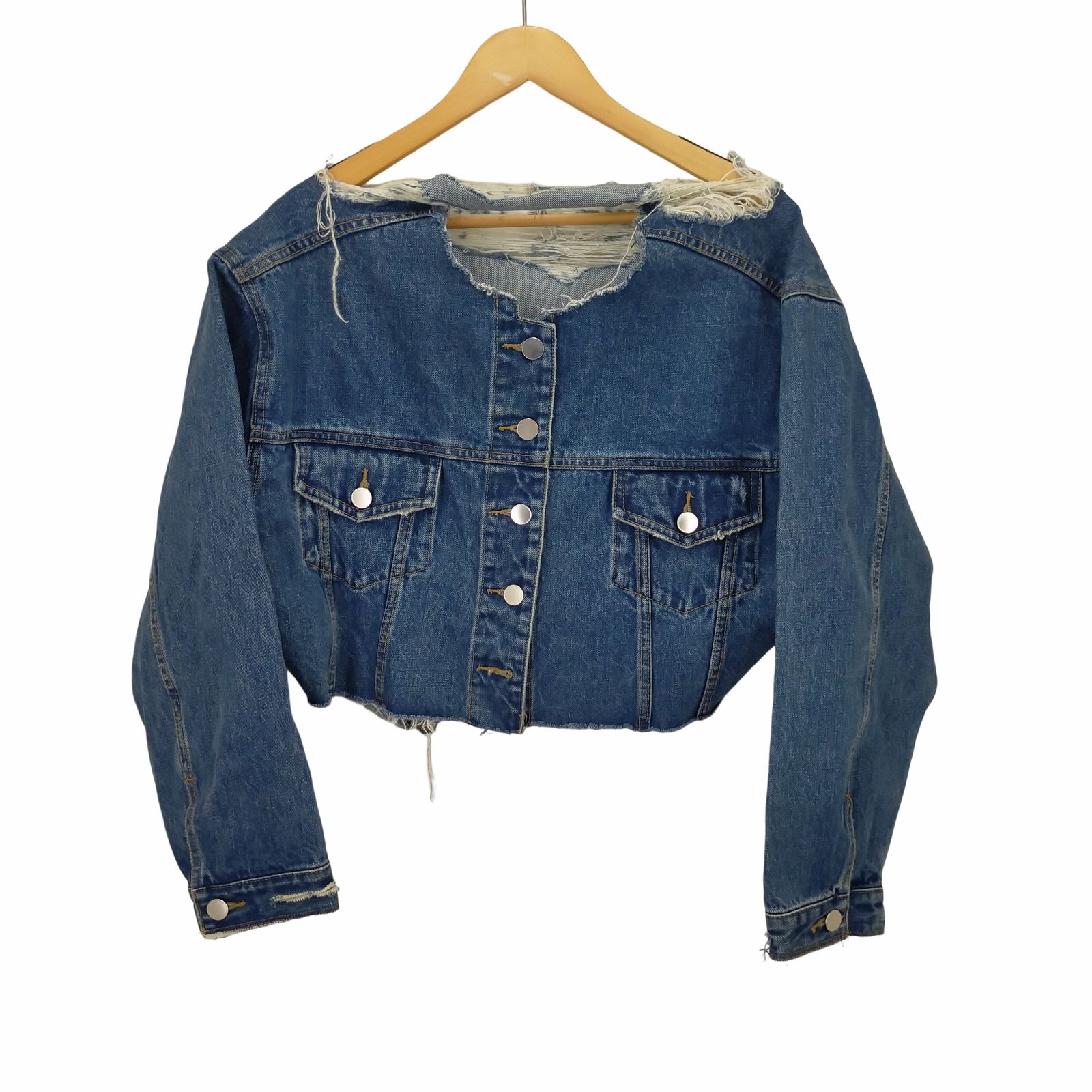 ジャケット・アウター PERVERZE Wide Cut Denim Jacket PERVERZE Wide Cut Denim Jacket