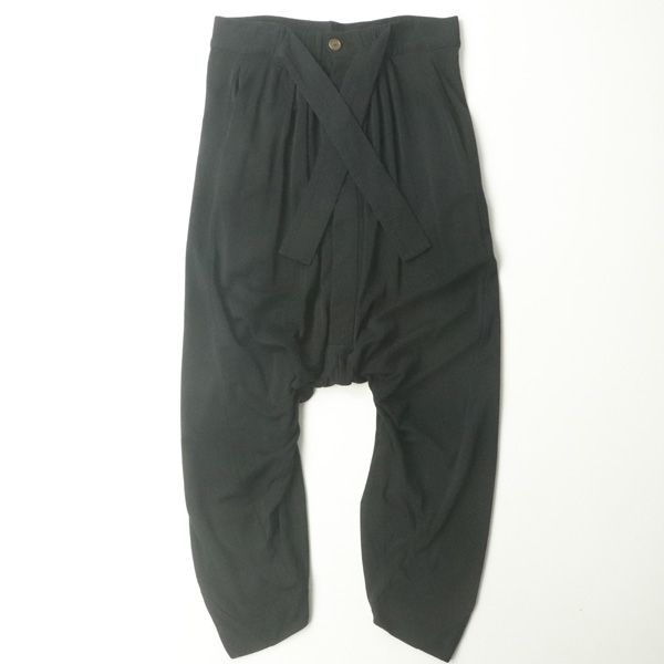 【美品】ヴィヴィアンウエストウッド ドレープニット ギャザー サルエルパンツ 黒 美品】ヴィヴィアンウエストウッド ドレープニット ギャザー